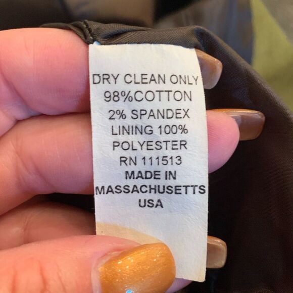 Molly B Moss Green Corduroy Velvet Jacket sz 4 - Picture 5 of 5